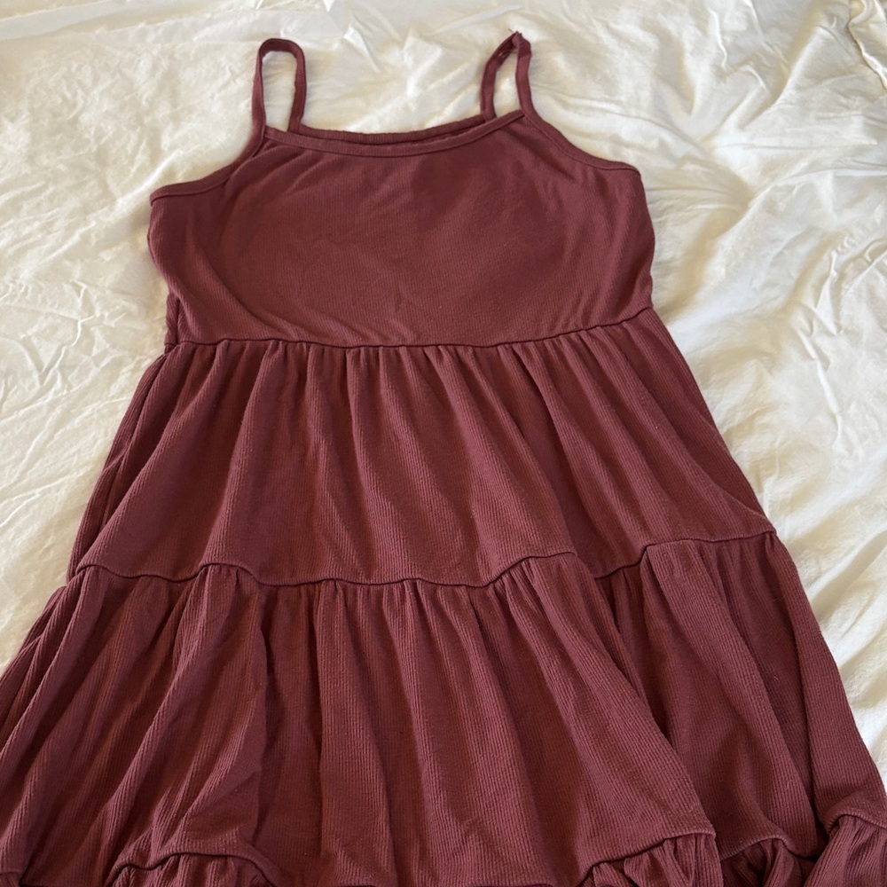 Wild Fable Burgundy Midi Dress